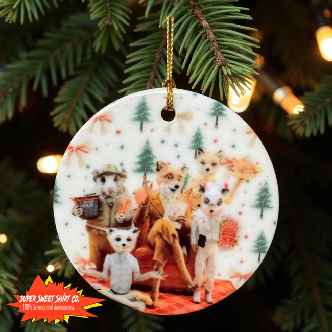 Fantastic Mr. Fox Ornament – Handmade Ceramic Ornament – Wes Anderson Holiday Decor