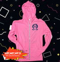 Omega Mu Revenge of the Nerds Unisex Triblend Full-Zip Light Hoodie