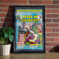 Marvel Super-Heroes Vol. 1 (1972) – Framed Bronze Age Hulk & Sub-Mariner Comic