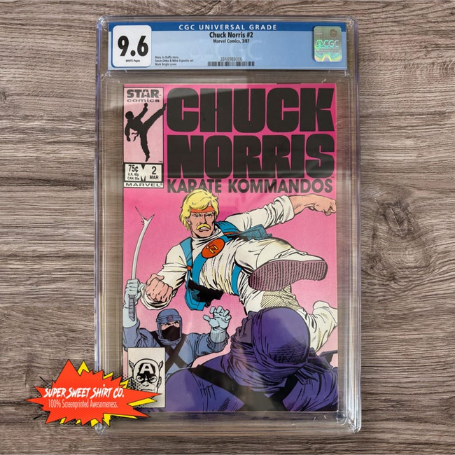 Chuck Norris Karate Kommandos #2 - Rare - CGC 9.6 NM+ Graded Comic (1987 Marvel Star)