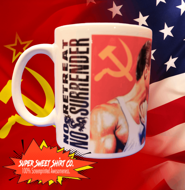 No Retreat No Surrender Van Damme Mug - supersweetshirts