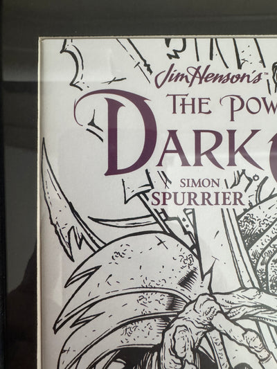 Framed Jim Henson’s The Dark Crystal #1 – David Petersen ECCC Exclusive B&W Variant (UV Protected Plexi Frame)