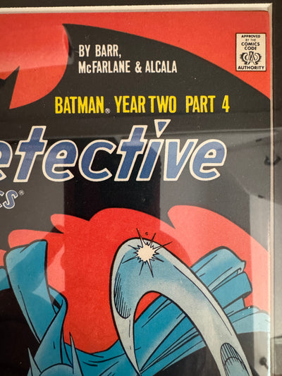 Detective Comics #578 (1987) Batman Year Two Finale VF+ 8.5 Todd McFarlane UV Frame