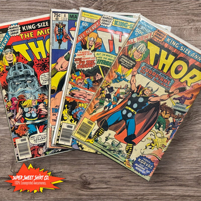 Thor Annual Lot (1976–1979) – 4 Issues | VF– 7.5 | Bronze Age Marvel | Newsstand #8B