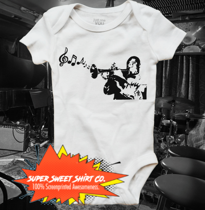 Louis Armstrong Baby Bodysuit - supersweetshirts