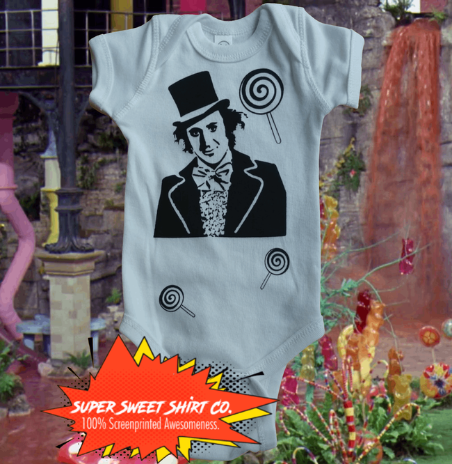 Willy Wonka Candyman Baby Bodysuit
