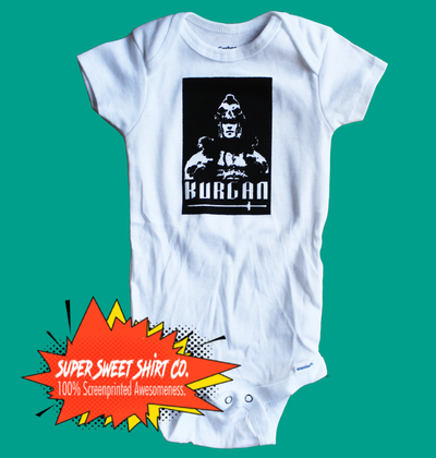Kurgan Highlander Baby Bodysuit - supersweetshirts