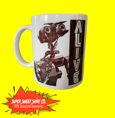 Johnny 5 Alive Short Circuit Robot Mug - supersweetshirts