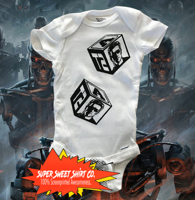 Terminator T2 Baby Block Bodysuit - supersweetshirts