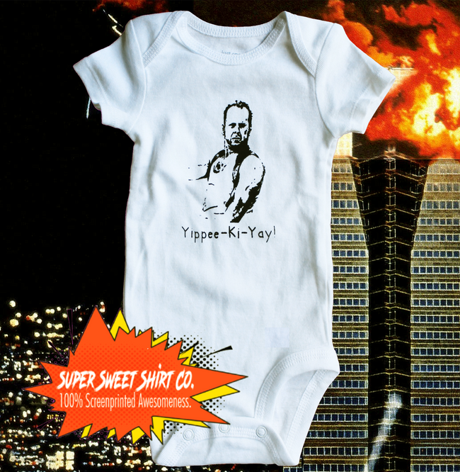 Die Hard Bruce Willis Baby Bodysuit